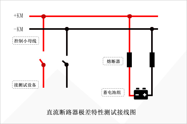 直流断路器级差试验接线图