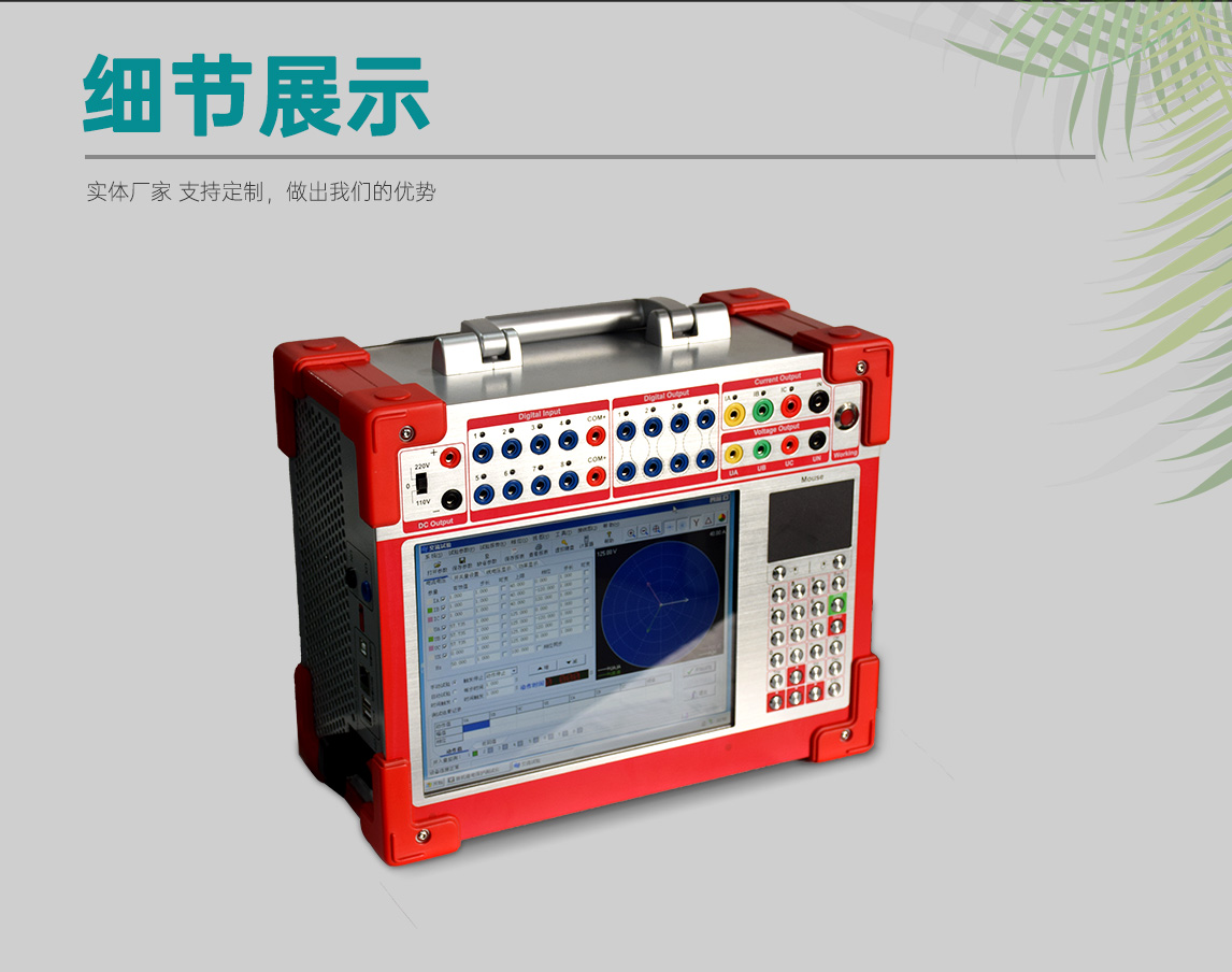 三通道继电保护校验仪（细节）